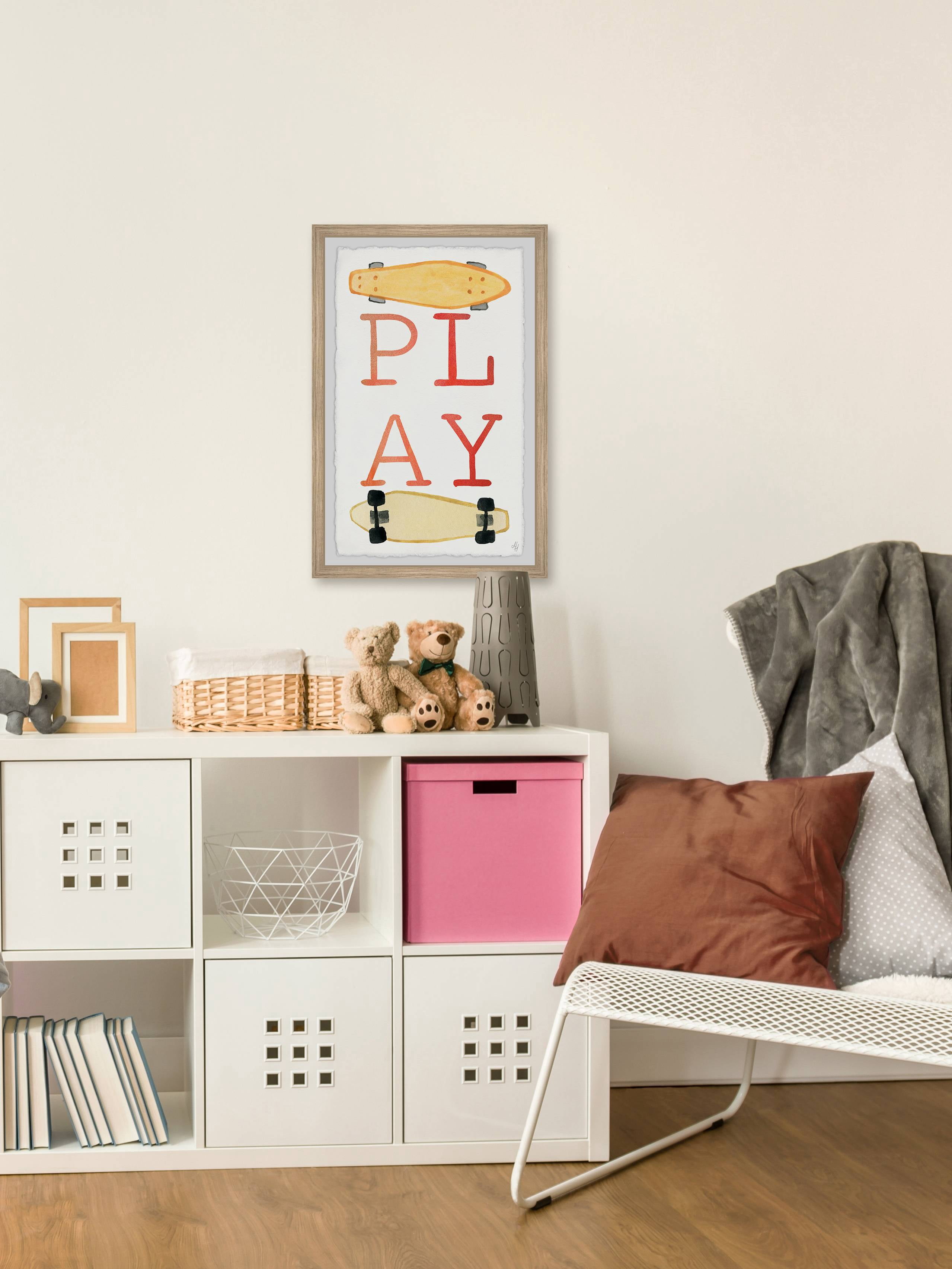 Marmont Hill Skateboard Play Framed Wall Art