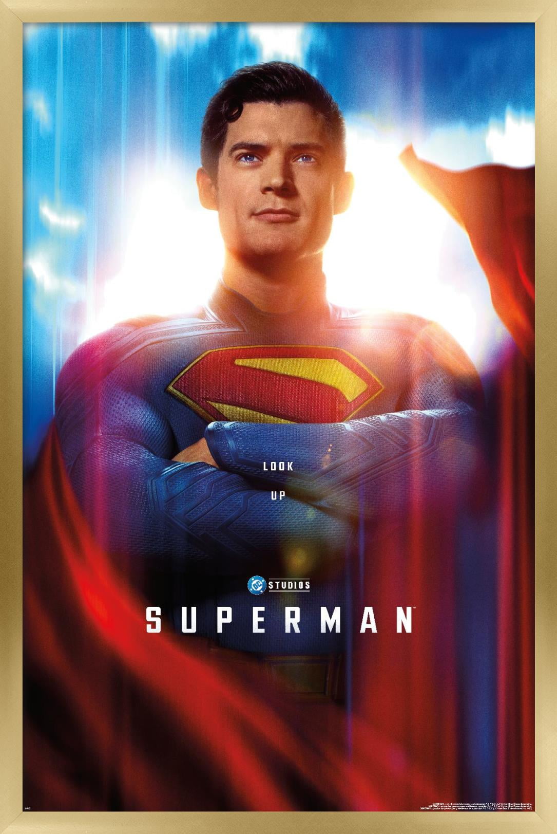 DC Studios Superman (2025) - Close-Up One Sheet Wall Poster, 22.375" x 34" Framed