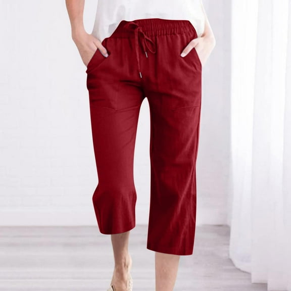 Women Pants Casual Womens Pants Red Work Pants Women Lounge Pants for Women High Waisted Trousers Women Fall Pants for Women 2025