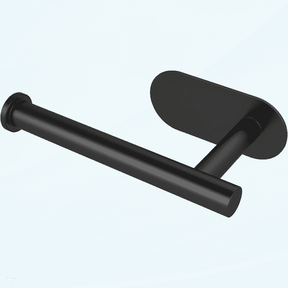 Toilet Roll Holder Self Adhesive Black Paper Holders Tissue 3M Stand Hanger Bathroom SUS-304 Stainless Steel 10 Years Warranty,No Drilling Required, Strong Adhesiveness and Waterproof