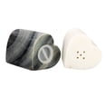 thumbnail image 6 of Creative Co-Op Heart-Shaped Marble Salt and Pepper Shakers, Set of 2, Grey and White, 6 of 8