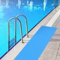 thumbnail image 2 of OULII Safety Grip Pool Step Pad Swimming Pool Ladder Mat PVC Sky-blue 1Pack, 2 of 4