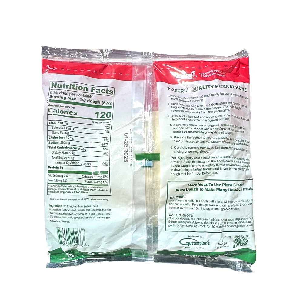 Pizza Buddy Pizza Dough, 16oz. Bag