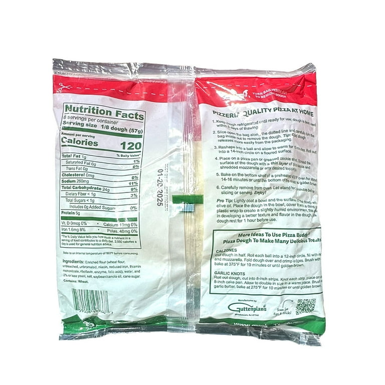 Pizza Buddy Pizza Dough, 16 oz, Bag (Fresh)