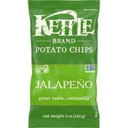 Kettle Brand Potato Chips, Jalapeno Kettle Chips, 5 oz
