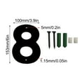 thumbnail image 4 of RXMEKW Home Sweet Home Sign 3D Wrought Iron Digital House Number Screw Household House Number Sign, 4 of 5