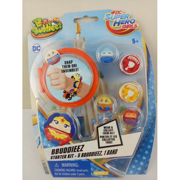 Bbuddieez DC Super Hero Girls Kit de bolas de almacenamiento con 3 coleccionables, multicolor
