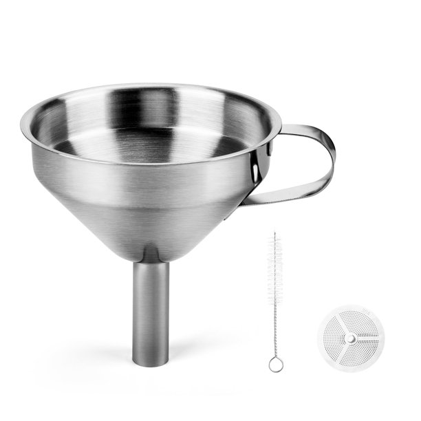 Embudo de acero inoxidable con filtro de resina para impresora 3D ELEGOO