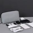 thumbnail image 3 of Disque Dur Portable, Sacs de Rangement avec Membrane à Fermeture Éclair Sac de Rangement Numérique Câble de Données Écouteurs Banque d'Alimentation pour Disque Dur Portable Sac de Rangement à Compartiments Multiples Banque d'Alimentation Portable, 3 of 6