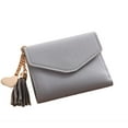 thumbnail image 1 of Small Leather Wallet for Women Girls Credit Card Holder Purse Gray, 1 of 1