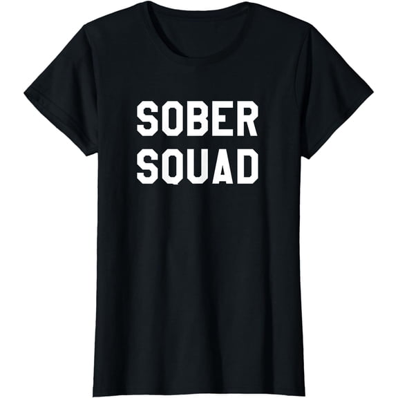Sober Squad Shirt,Yes Im Sober AF Shirts for Women Sobriety T-Shirt