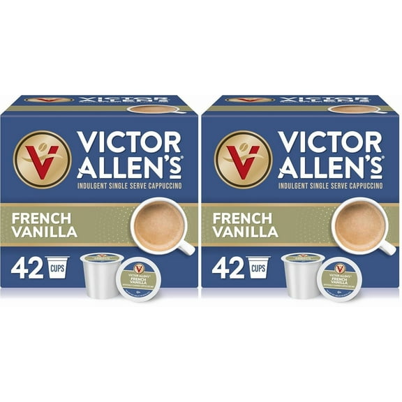 French Vanilla Flavored Cappuccino, 42 Count Single Serve Coffee Pods for Keurig K-Cup Brewers (Pack of 2)