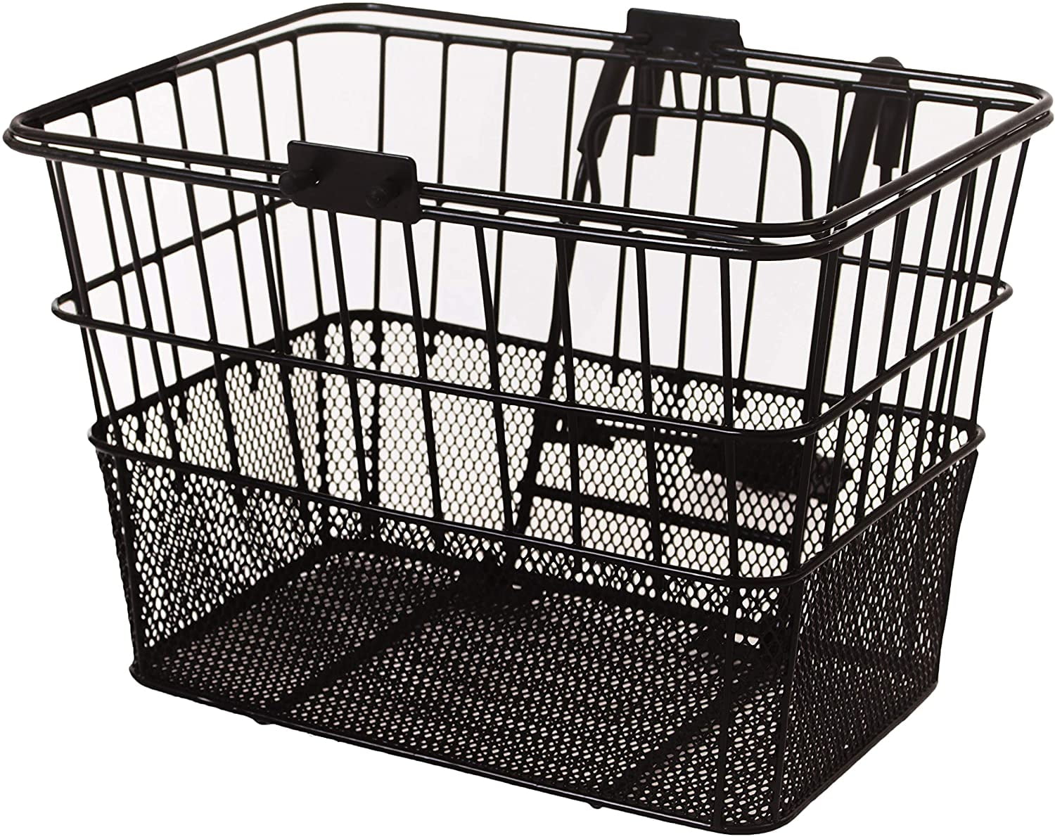 Retrospec Detachable Steel HalfMesh Apollo Bike Basket with Handles