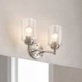 thumbnail image 2 of 45885NI Kichler Lighting Winslow - 2 Light Bath Vanity Approved for Damp Locations - with Contemporary inspirations - 12.75 inches wide-Brushed Nickel, 2 of 6