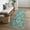 AR1006-TEAL, variant on DEORAB Runner Rug 2X5 Non Slip Hallway Vintage Rugs, Machine Washable Lightweight Mat for Living Room, Entryway, Bedroom, Kitchen and Passage, Ultra-Thin, Blue Gray