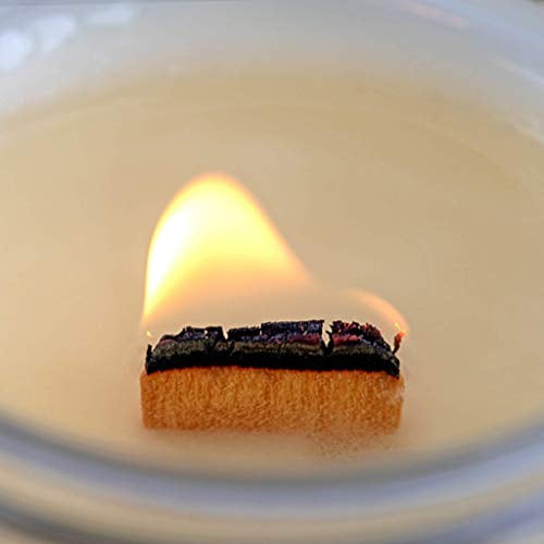Cinnamon Clove Wooden Wick Soy Candle - 8 oz Recycled Glass Jar with Rustic Lid - Burn Time Up to 50 Hours