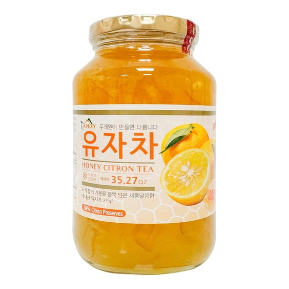 Apexy Authentic Korean Honey Citron Tea, Citron Tea, Just Add Hot Water, Yuzu Marmalade, Yuzu for Salad, Citron Spread, No Artificial Colors, Versatile and Natural Delight, Made in KOREA 35.27oz