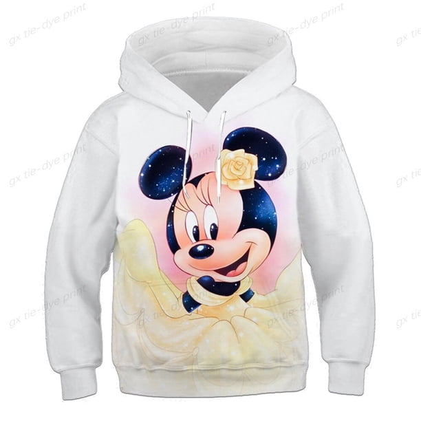 Sudaderas con capucha de Mickey Mouse, sudaderas con estampado para niñas, ropa de manga larga, Tops con capucha de la serie Disney para primavera y otoño, ropa de 1 a 14 años Old110 zhangmengya CONDUJO