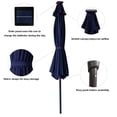 thumbnail image 5 of C-Hopetree 10 ft Outdoor Patio Market Table Umbrella with Solar LED Lights and Tilt, Navy Blue, 5 of 8