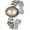 Two-Tone, variant on Collections Japanese Quartz Women's 30mm Oval Case Elegant Cuff Bangle Watch