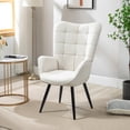 thumbnail image 1 of Silla Sillón Individual FurnitureR Silla Tapizado Beige, 1 of 9