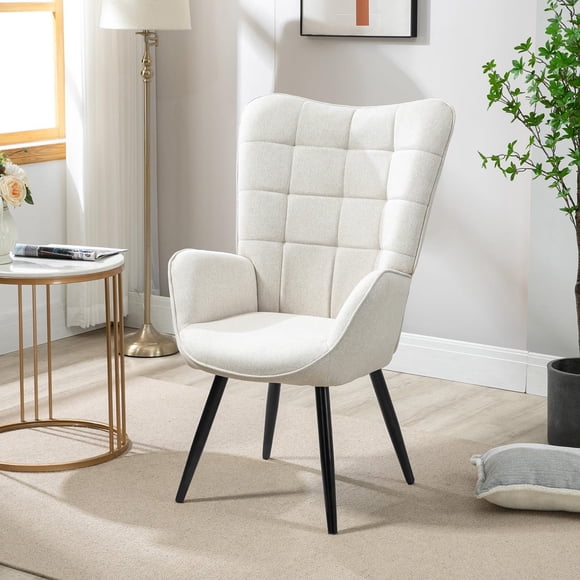Silla Sillón Individual FurnitureR Silla Tapizado Beige