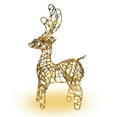thumbnail image 6 of Xinwanna 3D Christmas Reindeer Decoration Battery Operated Prelit Iron Reindeer with 30 LED Lights Outdoor Indoor Lighted Standing Deer for Garden Yard Lawn (Type B), 6 of 13