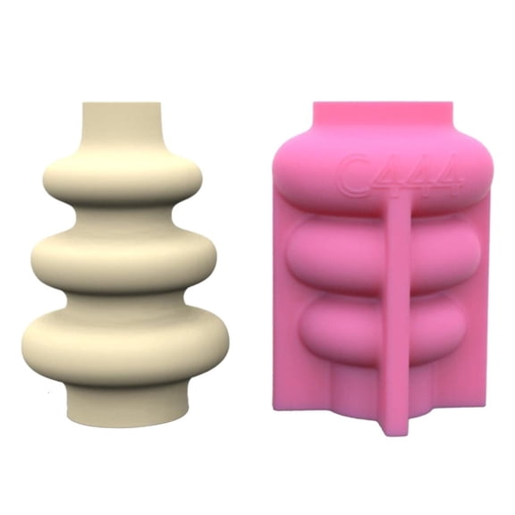 Giaone DIY Silicone Concrete Flower Pot Storage Box Mold for Succulent Plant Decor