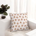 thumbnail image 6 of Fuzoiu Squirrel And Rose Print Square Pillow Cover,Hidden Zipper Design,Luxury Square Pillow Case, Throw Pillow,Couch Cushion-12"x12", 6 of 7