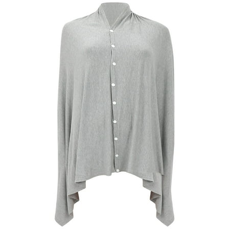 LOLIPPYY Cloak Nursing Cover Cotton Grey Outdoor Feeding Privacy 1Pack