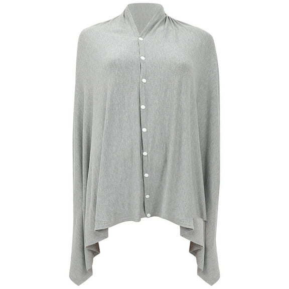 LOLIPPYY Cloak Nursing Cover Cotton Grey Outdoor Feeding Privacy 1Pack