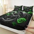thumbnail image 3 of Castle Fairy Teens Female Men Animal Dragon Full Size Sheets,Gothic Floral Rose Bed Sheets, 3 of 7