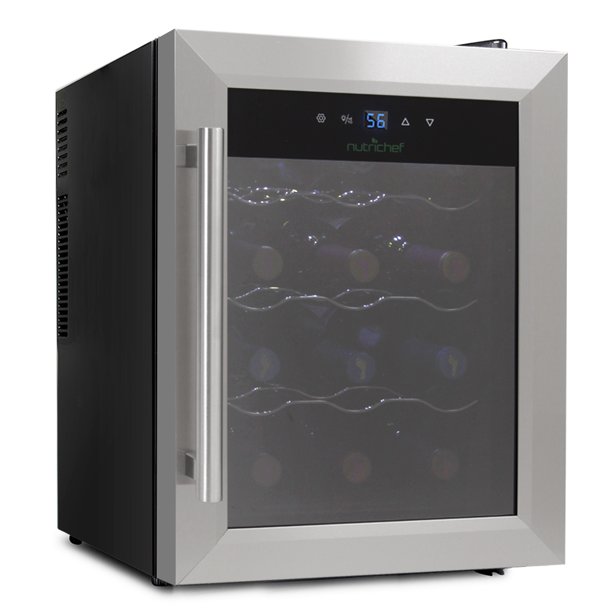 NutriChef PKTEWC125 Electric Wine Cooler Wine Chilling Refrigerator