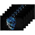 thumbnail image 5 of EREHome Ensemble de 6 Sets de Table avec Support Papillon Bleu 12x18 Pouces, 5 of 5