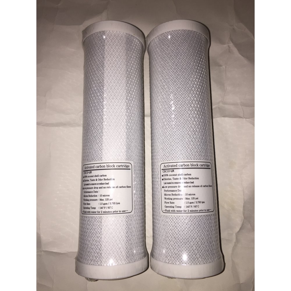 CAWare 10 × 2½" Carbon Block Filter Lead Removal Compatible to Pentek