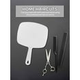 thumbnail image 5 of Portable Hand Mirror, Travel Size Barber's Best Friend with Stream-like Shape, Non-slip Handle for Unmatched Grip and High Definition Reflection, 5 of 6