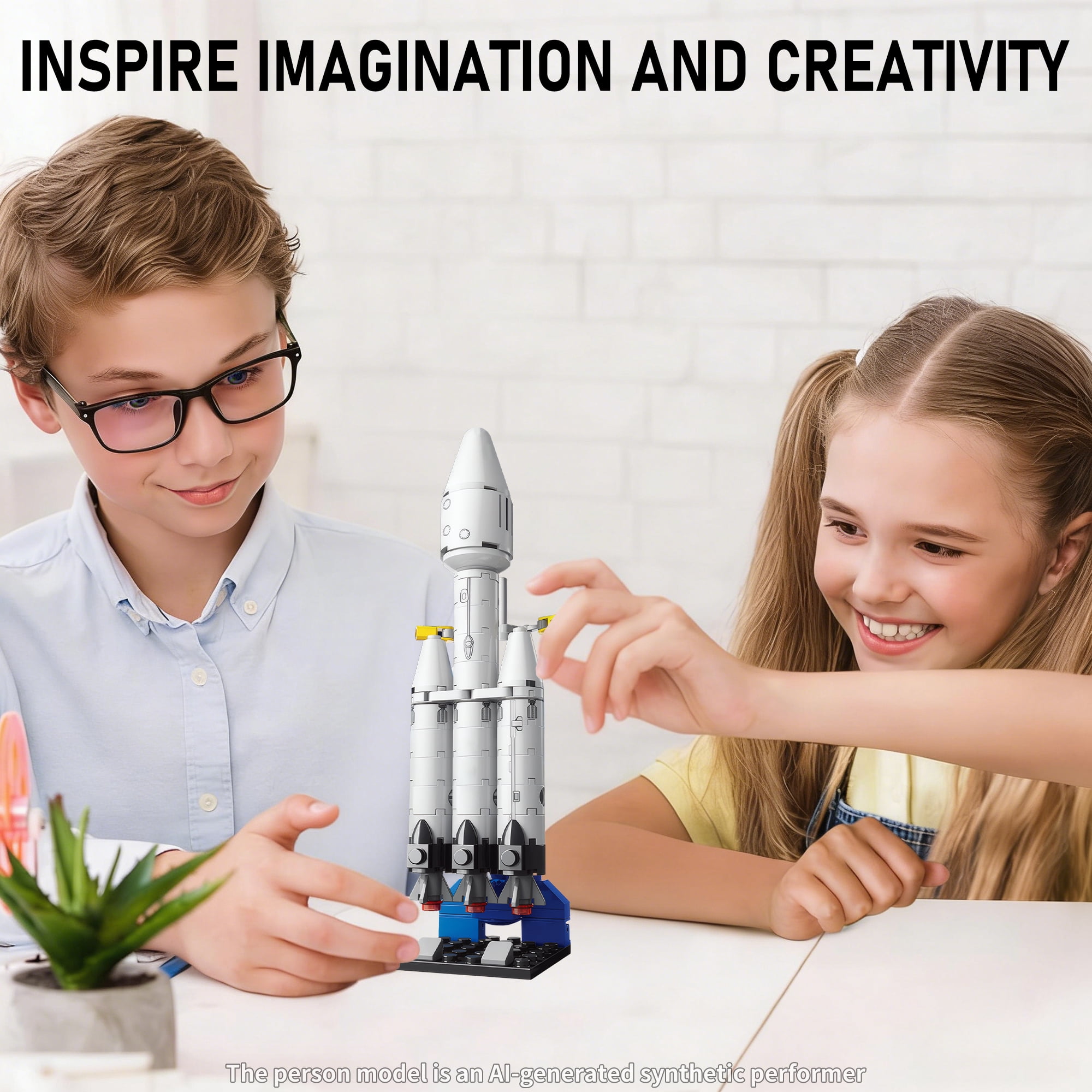 69 PCS Space Building Block Toys Set, STEM Educational Toy, Space Exploration Shuttle Gift for Ages 6+