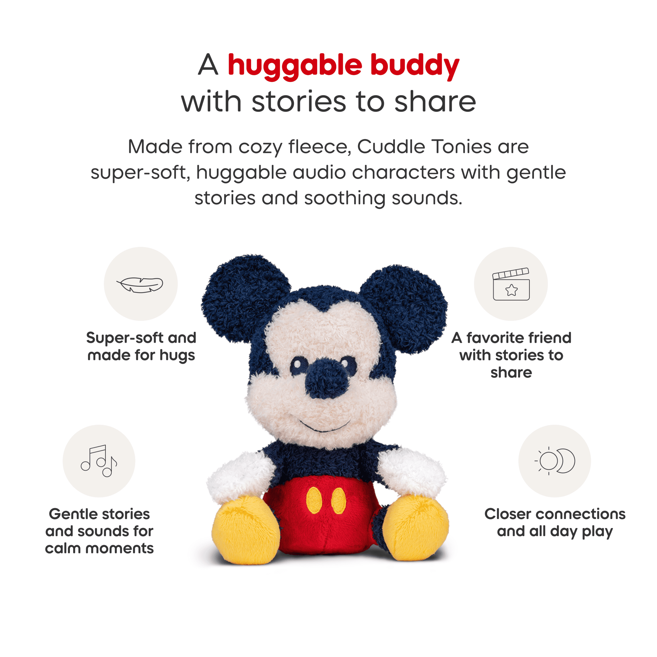 tonies Disney Mickey Mouse Audio Toy Plush, Age Group 3+