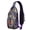 Floral Paisley, variant on Retro Paisley Floral Crossbody Backpack – Boho Sling Bag, Lightweight Travel Daypack with Adjustable Strap & Multiple Compartments