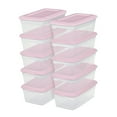 thumbnail image 1 of Sterilite Ensemble de (10) Boîtes 5.7L, Rose, 1 of 5