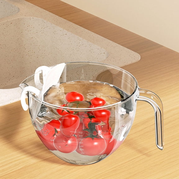 OUNONA Kitchen Fruit Basket Plastic Strainer Bowl for Washing and Draining