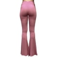 thumbnail image 3 of Daisy Del Sol High Waist Gypsy Comfy Yoga Ethnic Tribal Stretch Palazzo 70s Bell Bottom Fit to Flare Pants, 3 of 5