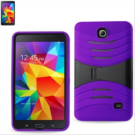 Samsung Galaxy Tab 4 7.0 / T230 Hybrid Silicone Case Cover Stand Purple