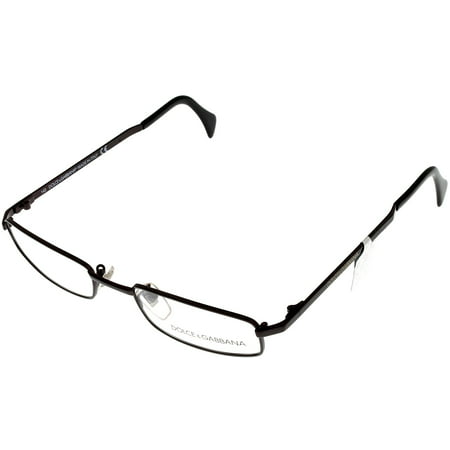 Dolce & Gabbana Prescription Eyeglasses Frames Unisex 550 558 Brown Rectangular Size: Lens/ Bridge/ Temple: 51-17-135