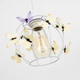 thumbnail image 4 of KAYYELAMP 1 Pcs White Hollow Cage Metal Lampshade Modern Design For DIY Wall Sconce Hanging Lamp Pendant Light Fixture(Light fixture not included), 4 of 7