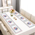 thumbnail image 2 of Linen Placemats Set Of 6 11.8x17.7 Inch,Pioneer Colorful Flowers Fabric Table Mats,Resistant Washable Wipeable Table Mat for Party Kitchen Dining Home Decor, 2 of 5