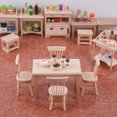 thumbnail image 4 of 1:12 Dining Table And Chairs Dollhouse Furniture Life Model Living Room Decor, 4 of 6