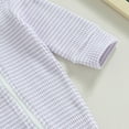 thumbnail image 6 of THDHVS Newborn Sleepers,Baby Girl Clothes,Newborn Unisex Long Sleeve Zip Front Bodysuit Footless Pajamas Purple 3-6 Months, 6 of 7