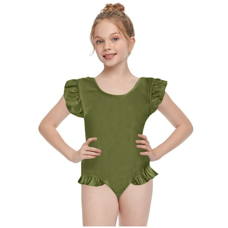 

Lilgiuy Fashion Saving Toddler Casual Swimsuit Bikini Ruffled One-Piece Swimwear Swimsuit Beachwear