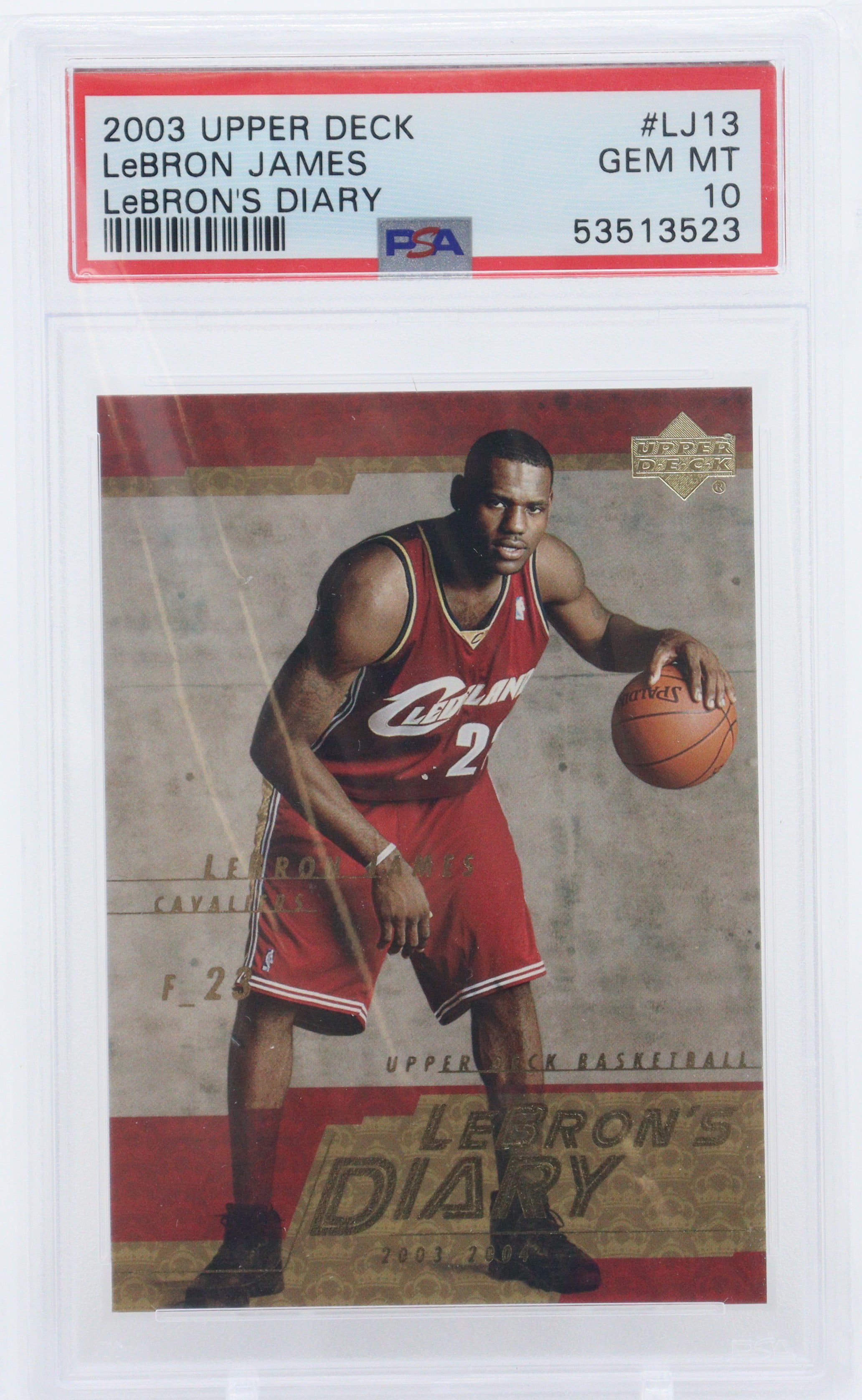 NBA 2003 Upper Deck Basketball Lebron James Lebron's Diary Graded Sports  Card (PSA 10) - Walmart.com
